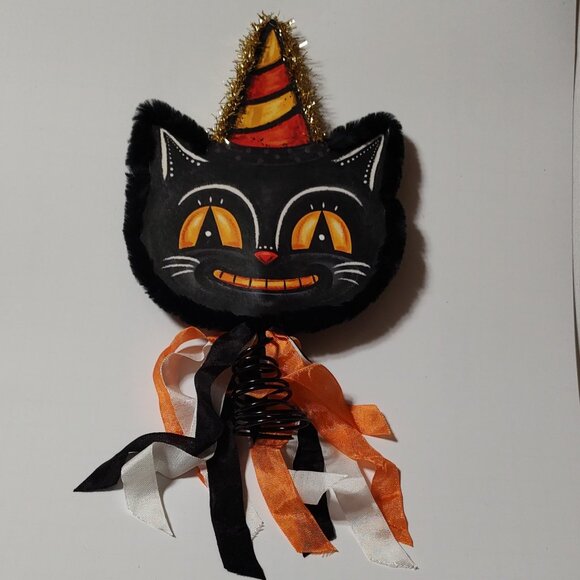 Johanna Parker Halloween Tree Topper - Black Cat - Picture 1 of 3